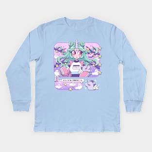 Unicorn girl Kids Long Sleeve T-Shirt